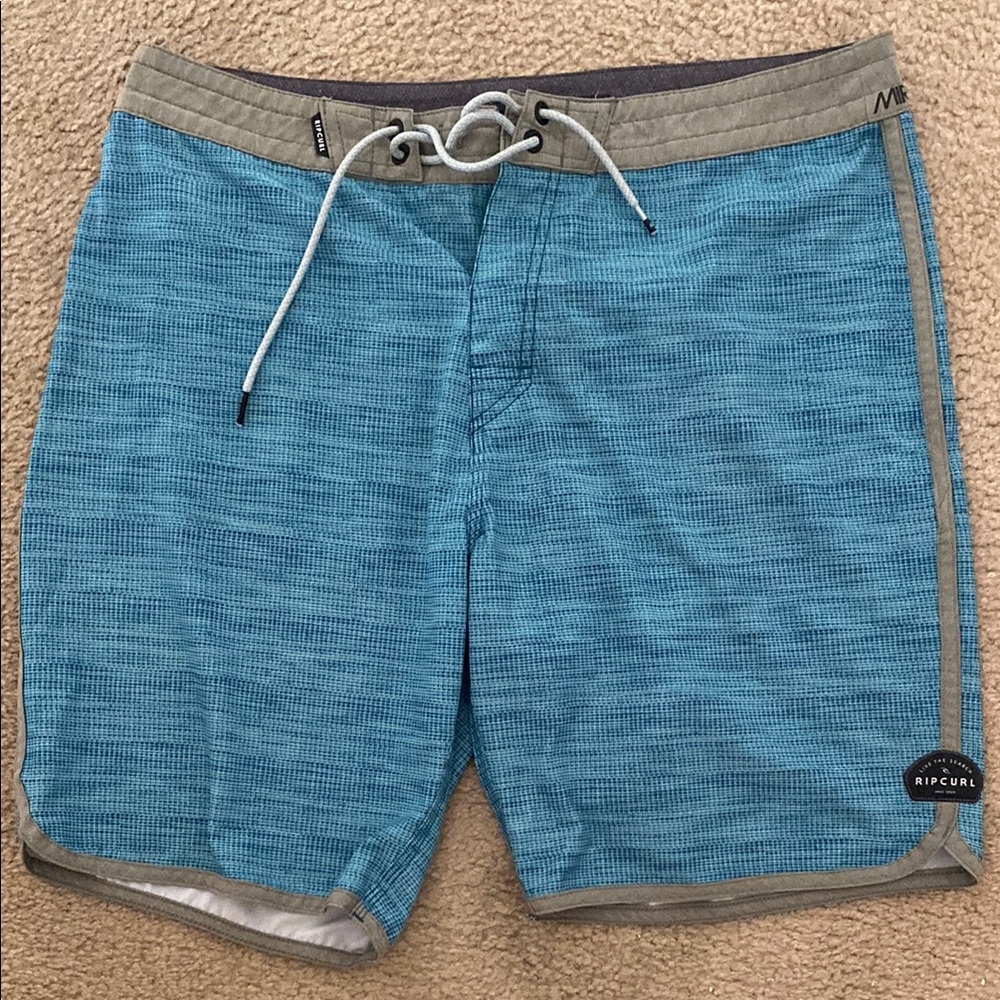 Rip Curl Blue and Gray Board Shorts